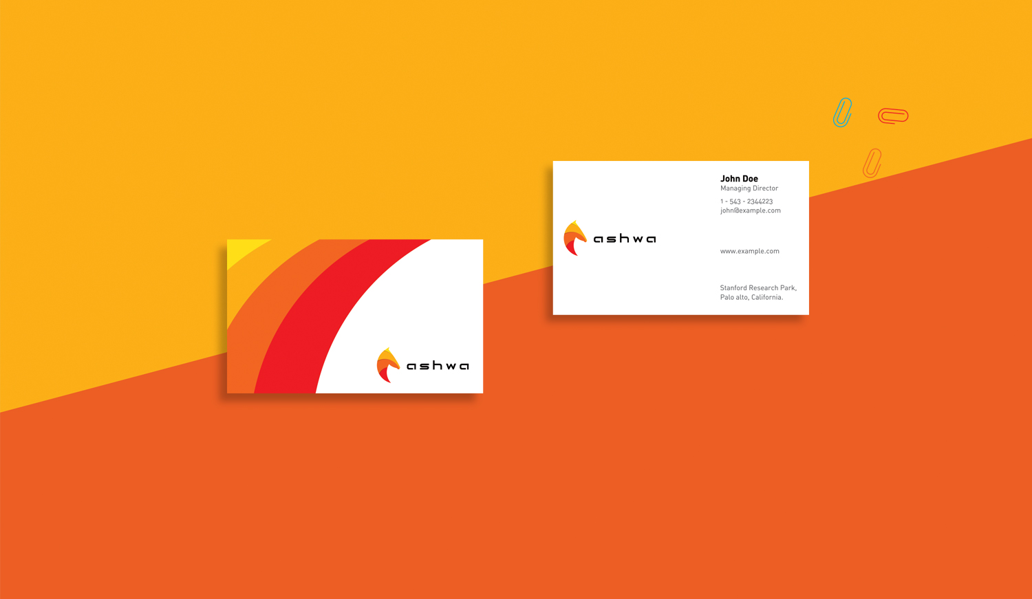 ashwa studio business card