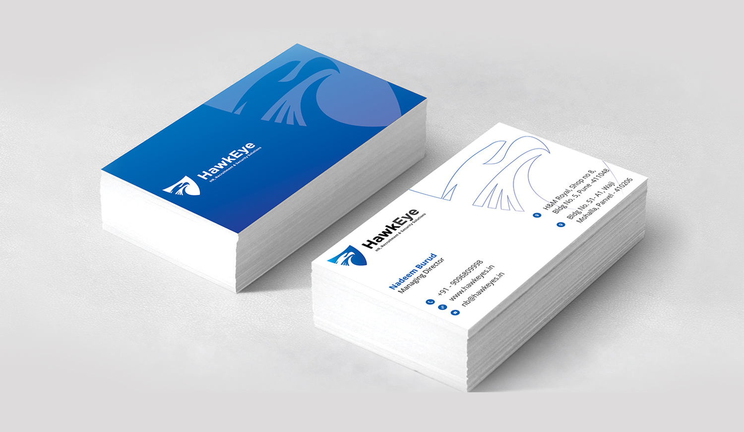 Hawkeye HR solutions business card